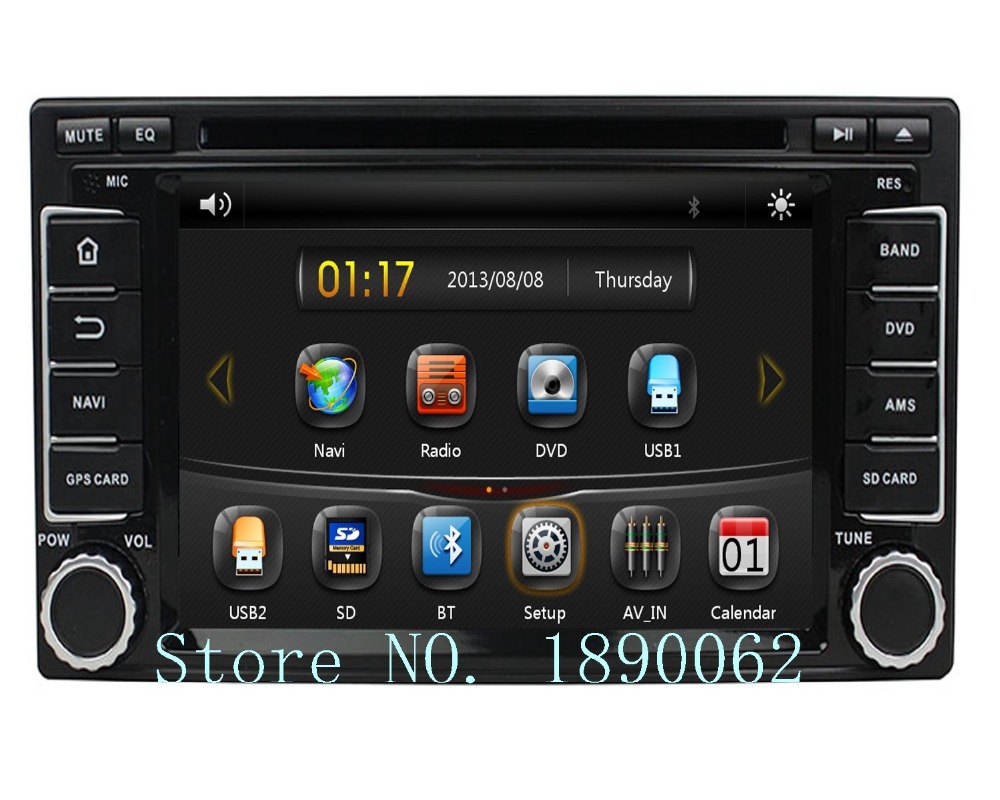 7 Inch 2 Din Car Stereo DVD Player For Subaru Forester