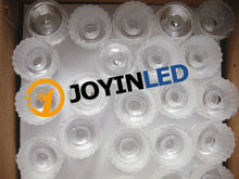 100 unids/lote transmitancia de luz 92% diámetro 20 mm impermeable PMMA llevó la lente 30 / 45 / 60 degree lente óptica con soporte