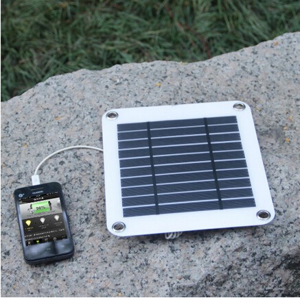 5W USB Portable Ultra-thin Solar Panel Charger for outdoor