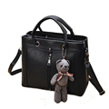 Trendy Front Center Zipper Ornament Women Handbag Gorgeous Classy Large Bag Ladies Fashion Casual PU Crossbody