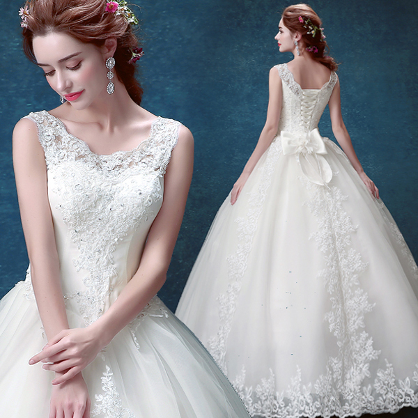 HOT Angle lace flowres paillette pretty princess summer party beautiful wedding dress dresses for women girl