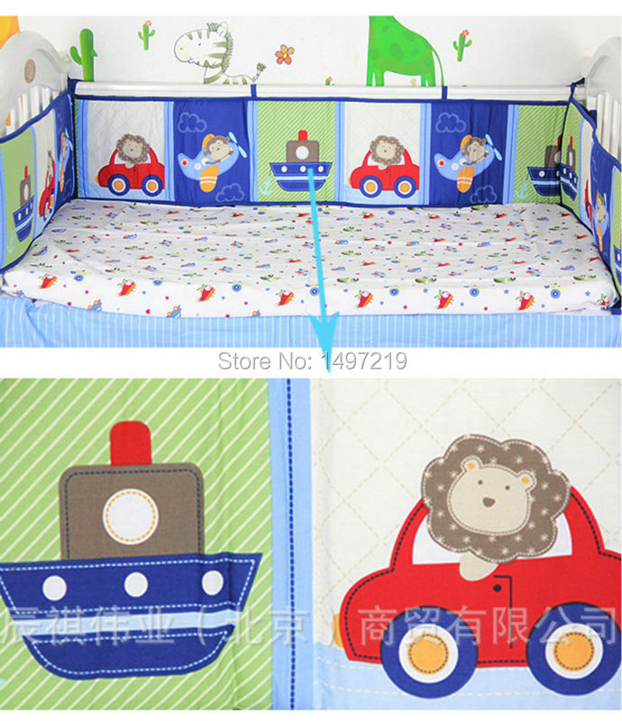 PH026 Transportation patch design crib bed set (11)
