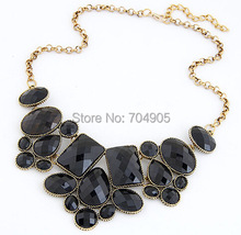 CHENXI Wholesale 2014 New Fashion Jewelry Five Colors Geometric Polygon Good Quality Alloy Women Necklace For
