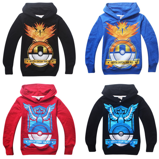 2016 дети Толстовки дети мальчики девочки pokemon костюм весна осень тонкий свитер С Длинным Рукавом И Пиджаки детская одежда покемон толстовка толстовка для мальчика