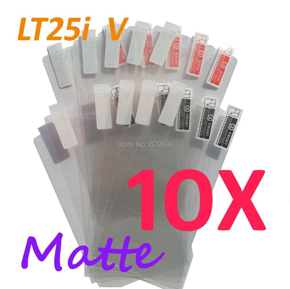 10pcs Matte screen protector anti glare phone bags cases protective film For SONY LT25i Xperia V
