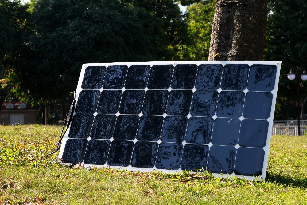 100W semi flexible high efficiency solar back contact solar panel made with high efficiency solar USA
