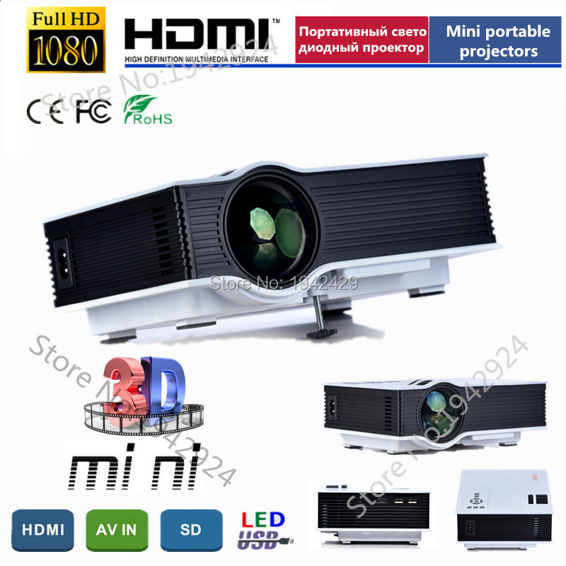 Mini proyector led full hd 1080p 3D projector UNIC UC40 HDMI home theater beamer Mini Pico portable Projectors video projecteur