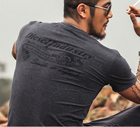 summer Men V neck print T shirts brand tee cotton clothes new Men short sleeve tshirt
