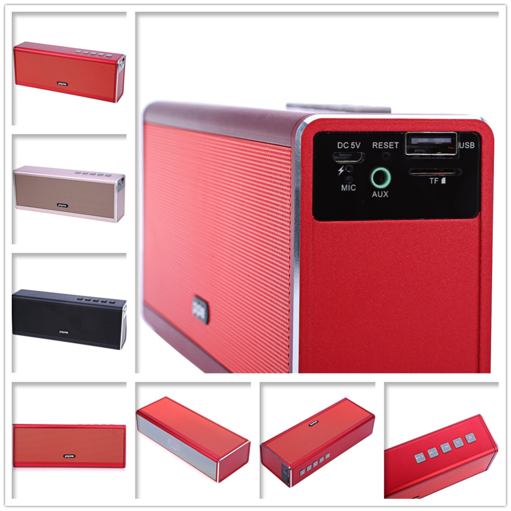 Original Muti-function Cool Piple S5 Bluetooth 4.0 Stereo 20Hz - 20KHz Super Bass Alloy Cell Phone Power Bank Functional Speaker