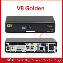 High quality openbox v8 golden+1pcs wifi dvb-s2+c+t2 IPTV,Youtube,Youporn,Redtube iptv PowerVu Biss key satellite receiver