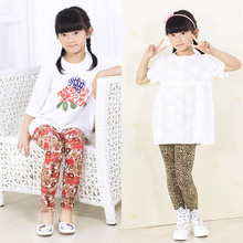 Baby Kids Girls Colorful Floral Trousers Stretch Leggings Milk Fiber Skinny Legging Pants 2 7Y