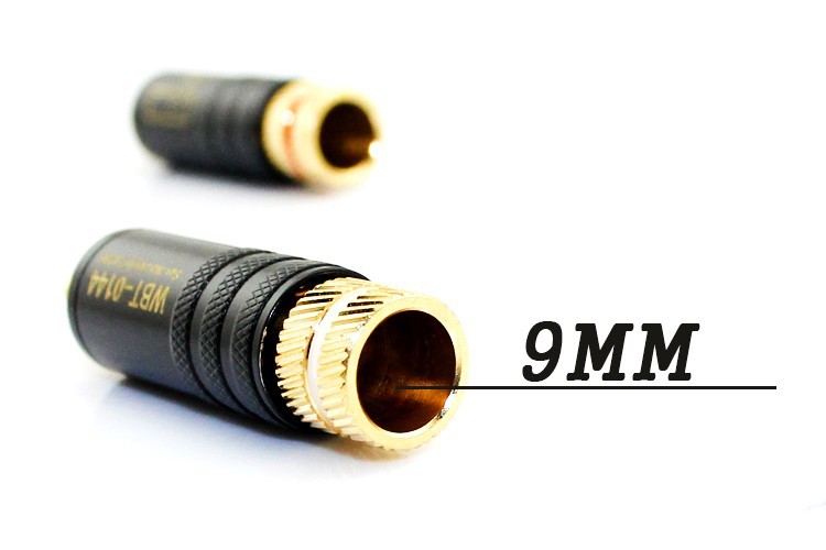 4pcs Lot New Gold Plated Copper Rca Plug Mayitr Durable Rca Connector