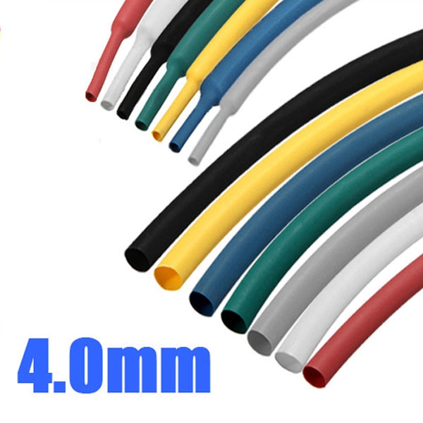 Best Promotion 1M 4 0mm 7 Color 2 1 Polyolefin Heat Shrink Tubing Tube Sleeve Sleeving
