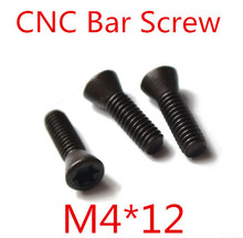 50pcs M4 x 12mm M4*12  Insert Torx Screw CNC Bar Replaces Carbide Inserts CNC Lathe Tool