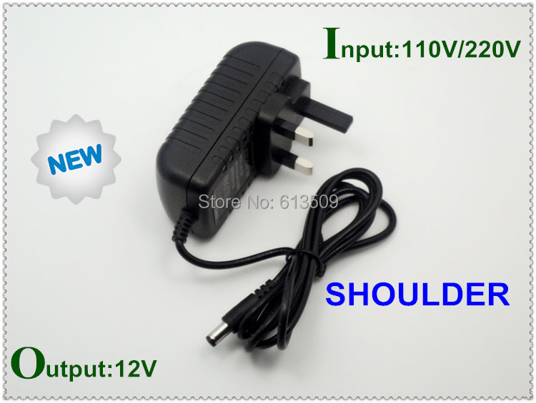 wholesale price input AC110v 220v to output DC 12v british plug regulated power supply adapter 2000Ma