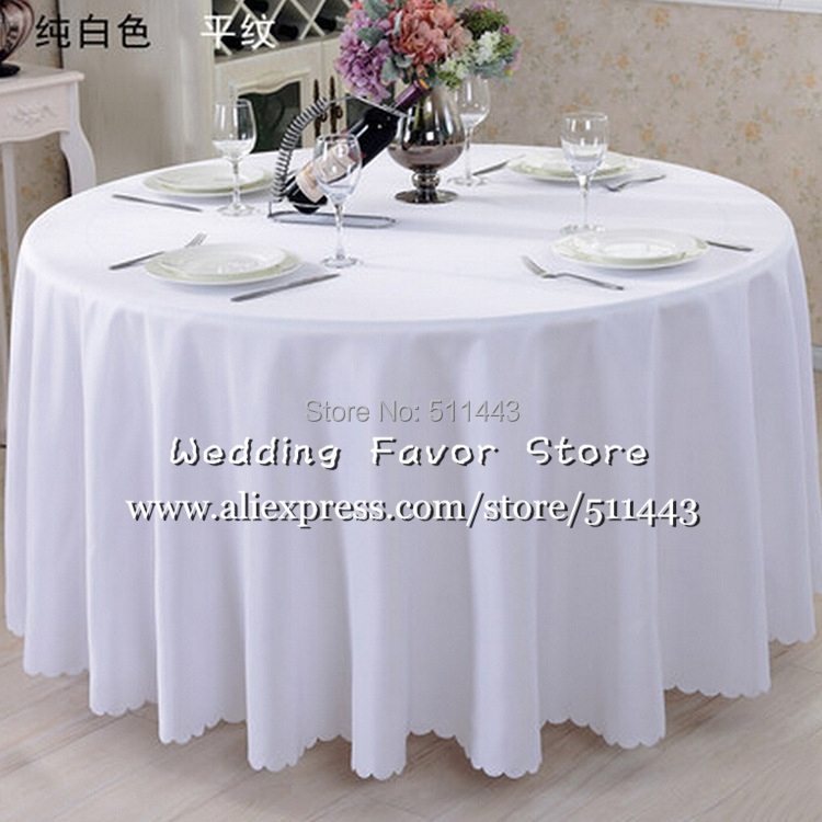 NEW 60''-120'' Round Polyester Tablecloth Cover for Wedding Party Banquet Table 