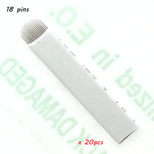 U shape needle blade permanent makeup blades needles for manual pen 18pins microblading circular arc needle