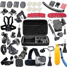 Free shipping Gopro Accessories set gopro mount accessories 360 rotation for gopro Go pro 3 gopro hero accessories set 20 in 1