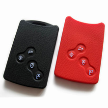 Silicone Key Case for Renault Megane 2 3 Koleos Sandero Duster Logan Remote Key Cover Case For Renault Silicone Key Case Shell