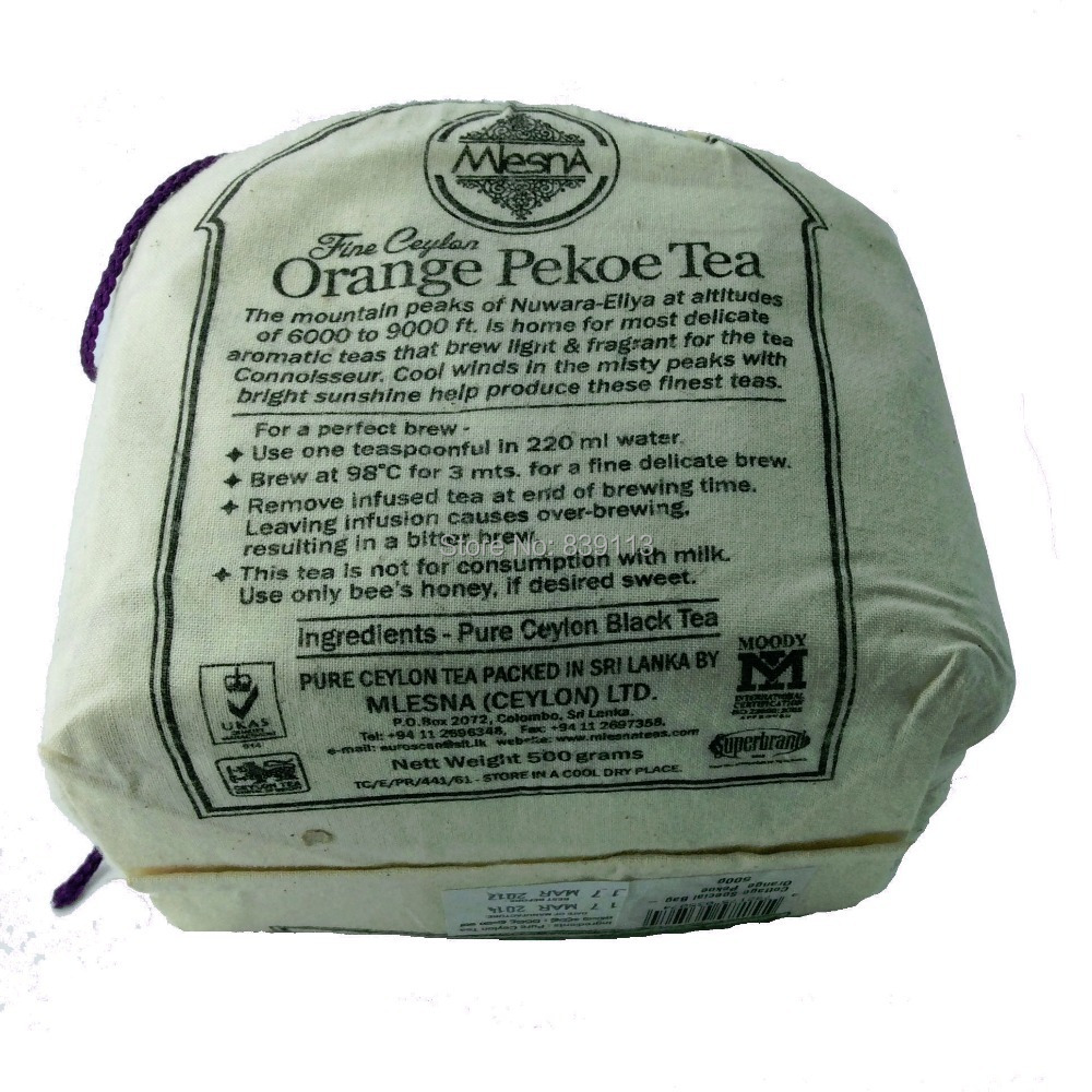  CL Hot Pure organic Ceylon tea Mlesna OP grade black tea 500g 17 63oz 