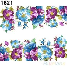 Summer Style Beautiful Flowers Nail Art Nail Decals Water Transfer Stickers Decoration Hot