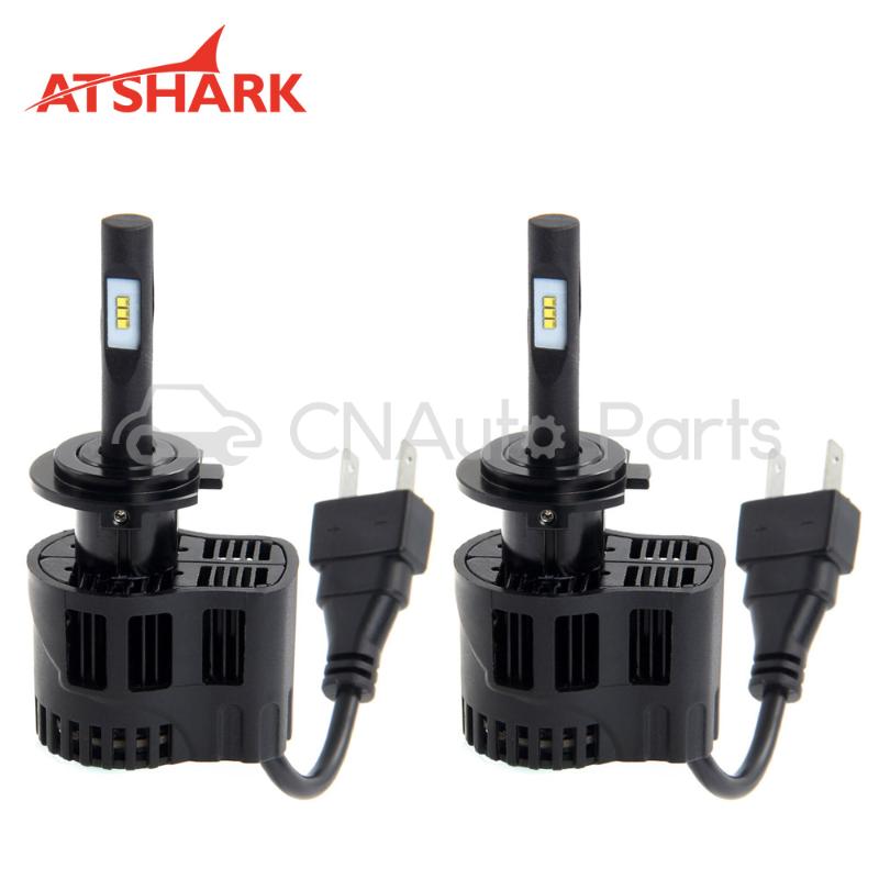 Atshark 50W 6400LM H7 LED Headlight Headlamp kit - 6PCS Philips White