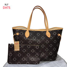 DATS Top quality N Full handbags Mono Canvas women tote Oxidation Real leather fashion Shoulder Bag DHL Free Delivery