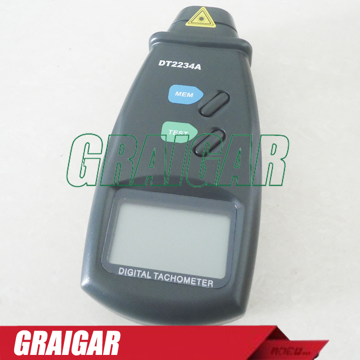 Laser Tachometer, Photo Contact DT2234A  2.5~99,999RPM Fast shipping