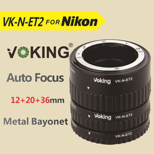 Voking Macro Auto Focus Extension tube Ring VK-N-ET2 for Nikon D7100 D5200 D3100 D800 D90 D800E D5100 D7000 D3100 DSLR Cameras