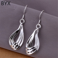 Silver plated 3 snake chain tassels linear drop earrings for women girl party fashion jewelry wholesale
