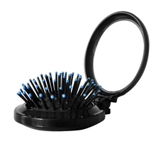 1 PC Folding Airbag Hair Care Comb With Make-up Mirror Massage Portable Hairbrush Small Mirror Random Colors