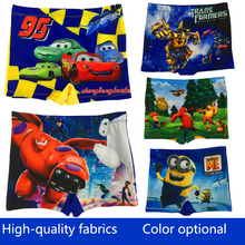 Boys Board Shorts Summer Diving Swimwear Trunk Nylon Polyester Cartoon Mickeies Mouse Spidermen Despicable Me Boy