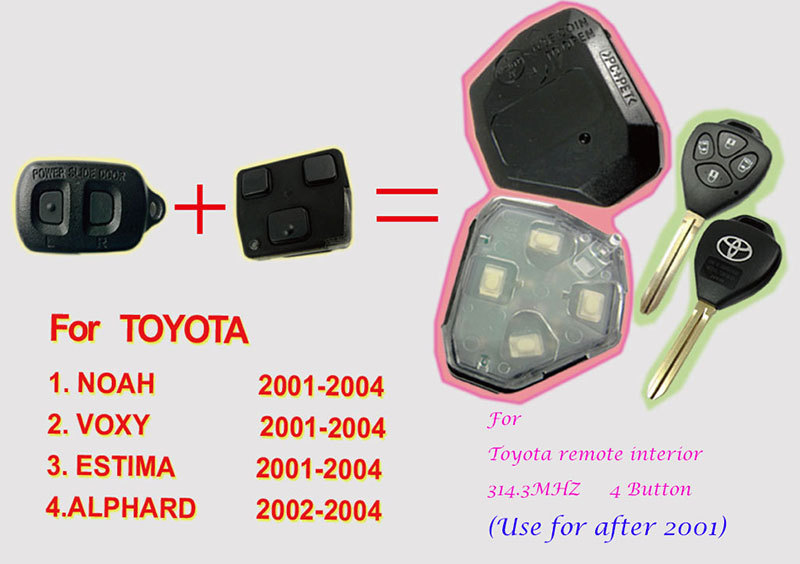  2001  Toyota   4  314.3 ,   VOXY ESTIMA ALPHARD   ,  