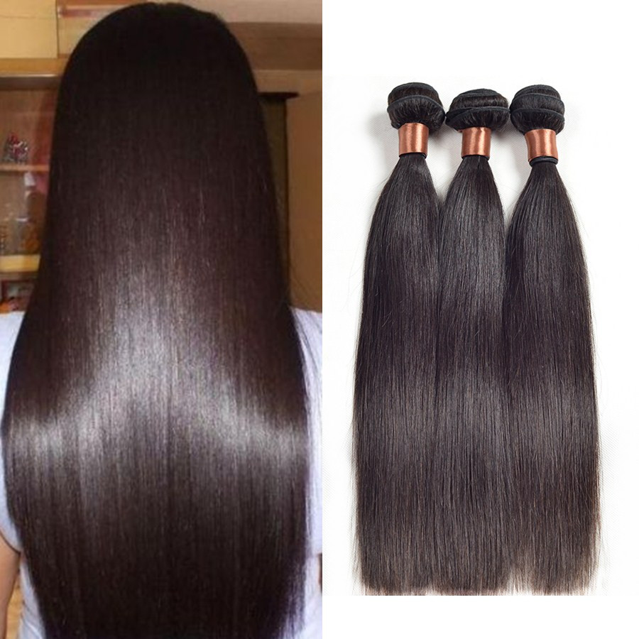 RY hair: fast shipping cheap human hair brazilian straight human hair extension/weaving brazilian bundles 3 pcs lot  grade aaaaa