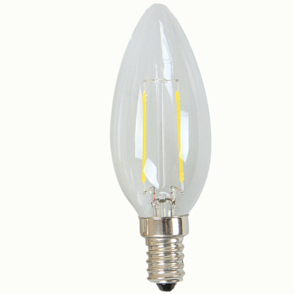 E14 E27 Edison LED Retro Lamps AC 220V 230V 2W 4W LED Filament Bulbs bombilla Candle Light for Chandelier Lighting 20Pcs new