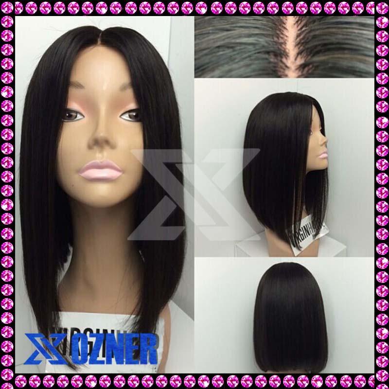 Middle Part Bob Wig | natural middle part cut bob full lace wigs with baby hair Middle Part Bob Wig | natural middle part cut bob full lace wigs with baby hair