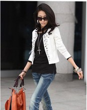 2016 solid slim sopen stitch short jacket ,women jecket ,women top ,fashion top S-XXL