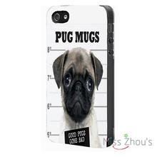 PUG MUG Dog Funny Protector back skins mobile cellphone cases for iphone 4/4s 5/5s 5c SE 6/6s plus ipod touch 4/5/6