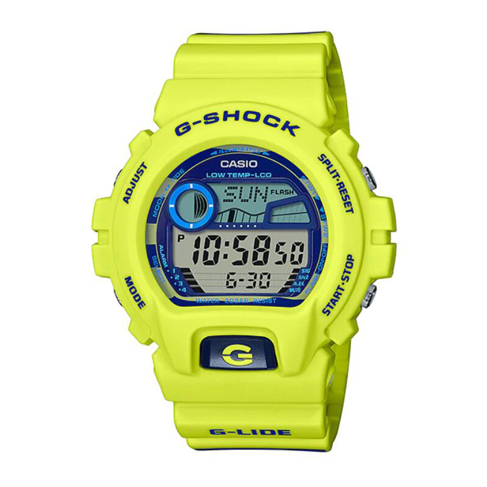 casio digital watch yellow