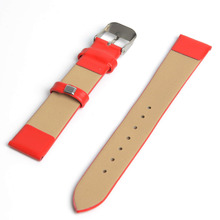 2015 New Fashion Plain Matte Soft Durable PU Leather 7 Candy colored Waterproof Watch Strap Men