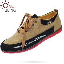 Fashion Men Shoes 2016 Spring Autumn Canvas Shoe Breathable Outdoor Flat Shoe Lace up Casual Shoes Blue Black Khaki 3 Colors