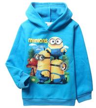 2015 New Despicable Me Minion Sweater with Warm Winter Thickened Child Jacket Baby Boy Clothes Sweatshirt