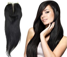 8A 3 Way Part Middle Part Straight Closure Hair Brazilian Human Virgin Hair Lace Top Closure
