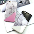 LACK For iPhone 6 6s Plus Marble Soft TPU Phone Case Shock Proof Fashion geometric joint