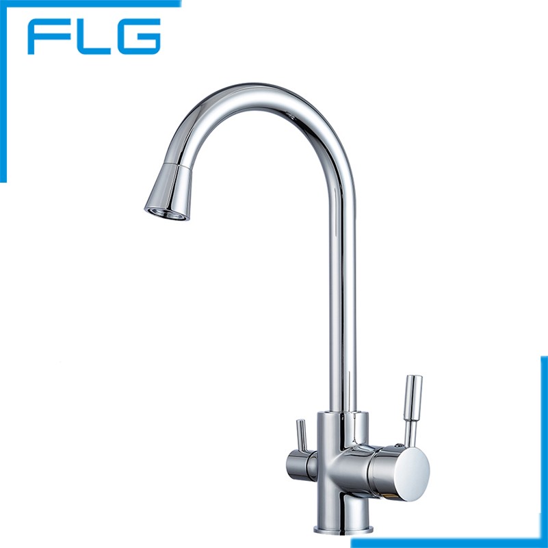 polished chrome brass 3 way 360 swivel kitchen sink faucet mixer tap pure water filter - Kitchen Sink Drink polished chrome brass 3 way 360 swivel kitchen sink faucet mixer tap pure water filter - Kitchen Sink Drink