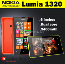 Original Unlocked Nokia Lumia 1320 Windows Phone 8 Dual Core 1.7GHz 8GB 6.0”IPS 5MP WIFI GPS Unlocked Mobile Phone Refurbished