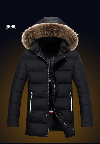 New 2015 Men Winter Jacket US Fashion Brand EA7 Fur Collar Winter Men s Cotton Coats