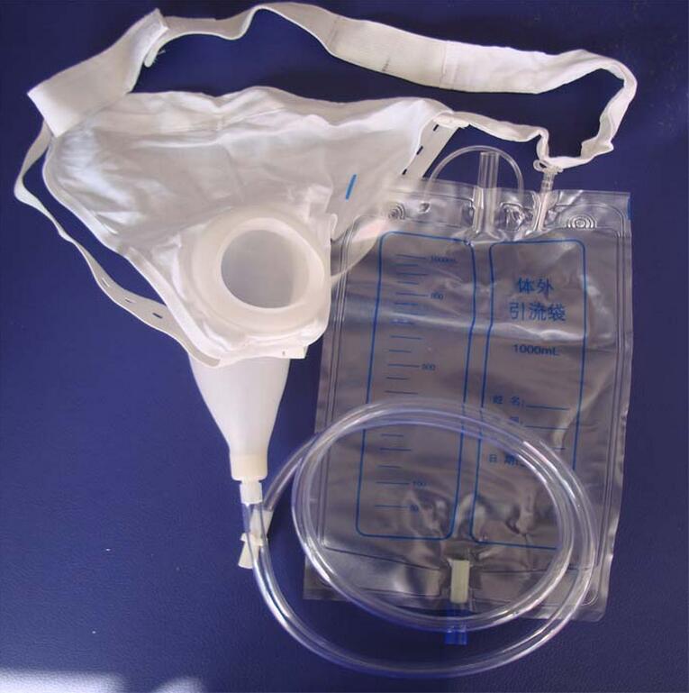 In bed after urinary organ between male and female elderly urinary