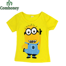 Minions Superman Batman Baby Boy T-shirt Despicable Me Spideman T Shirts for Girl Toddler Mutant Ninja Turtles Tees Kids Clothes