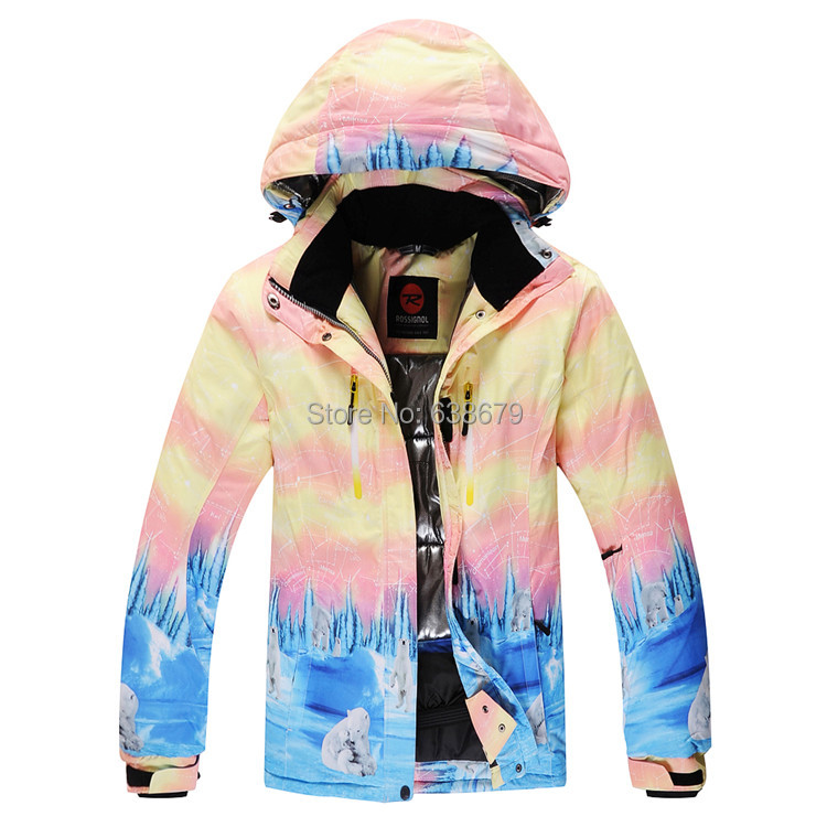 womens pink and yellow ski jacket ladies green purple blue snowboarding